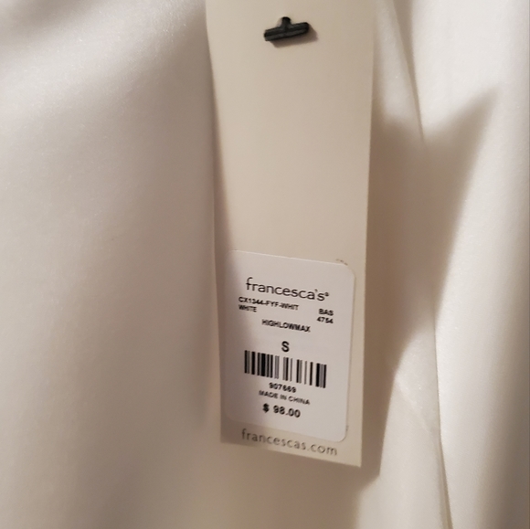 White Satin Skirt with pockets-New with tags! - Picture 7 of 8